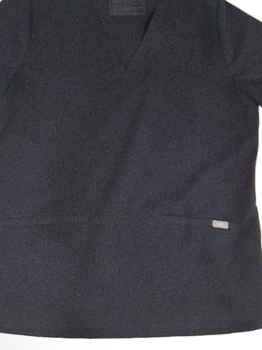 Figs Men's V-Neck Black Shirt Jacket